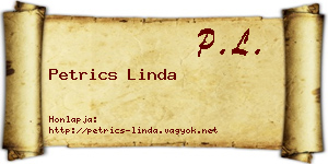 Petrics Linda névjegykártya